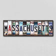 Massachusetts License Plate Tag Strips Novelty Wood Signs WS-172