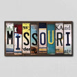 Missouri License Plate Tag Strips Novelty Wood Signs WS-175