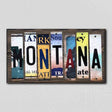 Montana License Plate Tag Strips Novelty Wood Signs WS-176