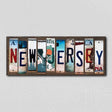 New Jersey License Plate Tag Strips Novelty Wood Signs WS-180