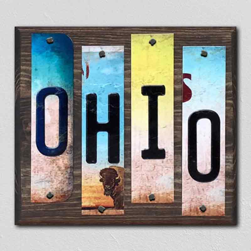 Ohio License Plate Tag Strips Novelty Wood Signs WS-185