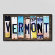 Vermont License Plate Tag Strips Novelty Wood Signs WS-195