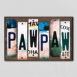 PawPaw License Plate Tag Strips Novelty Wood Signs WS-213