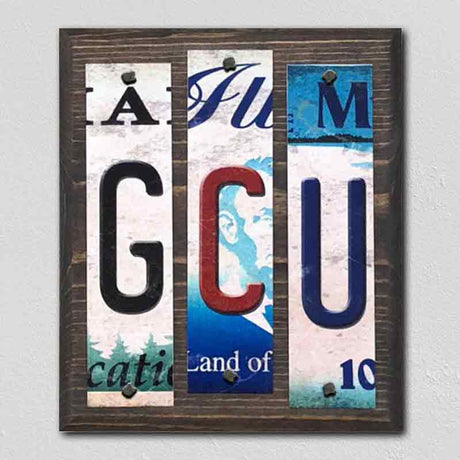 GCU License Plate Tag Strips Novelty Wood Signs WS-232