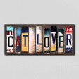 Cat Lover License Plate Tag Strips Novelty Wood Signs WS-245