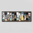 Football Fan License Plate Tag Strips Novelty Wood Signs WS-287