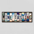 Wine Tasting License Plate Tag Strips Novelty Wood Signs WS-288