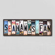 Seahawks Fan License Plate Tag Strips Novelty Wood Signs WS-330