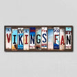 Vikings Fan License Plate Tag Strips Novelty Wood Signs WS-336