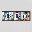 Redskins Fan License Plate Tag Strips Novelty Wood Signs WS-341