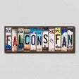 Falcons Fan License Plate Tag Strips Novelty Wood Signs WS-348