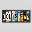 Colts Fan License Plate Tag Strips Novelty Wood Signs WS-350