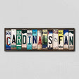 Cardinals Fan License Plate Tag Strips Novelty Wood Signs WS-351