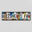 Buccaneers Fan License Plate Tag Strips Novelty Wood Signs WS-357