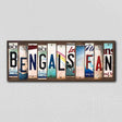 Bengals Fan License Plate Tag Strips Novelty Wood Signs WS-358