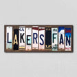 Lakers Fan License Plate Tag Strips Novelty Wood Signs WS-361