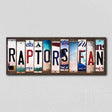 Raptors Fan License Plate Tag Strips Novelty Wood Signs WS-363