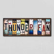 Thunder Fan License Plate Tag Strips Novelty Wood Signs WS-366