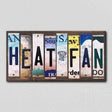 Heat Fan License Plate Tag Strips Novelty Wood Signs WS-367