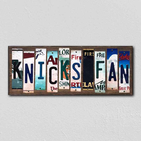 Knicks Fan License Plate Tag Strips Novelty Wood Signs WS-373