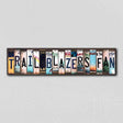 Trail Blazers Fan License Plate Tag Strips Novelty Wood Signs WS-374