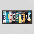 Bucks Fan License Plate Tag Strips Novelty Wood Signs WS-378