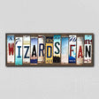 Wizards Fan License Plate Tag Strips Novelty Wood Signs WS-380