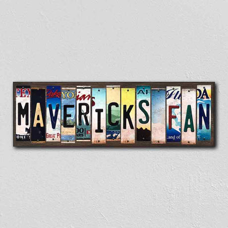 Mavericks Fan License Plate Tag Strips Novelty Wood Signs WS-381