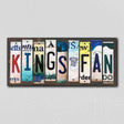 Kings Fan License Plate Tag Strips Novelty Wood Signs WS-382