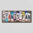 Giants Fan License Plate Tag Strips Novelty Wood Signs WS-396