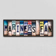 Mariners Fan License Plate Tag Strips Novelty Wood Signs WS-401