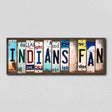 Indians Fan License Plate Tag Strips Novelty Wood Signs WS-405