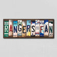 Rangers Fan License Plate Tag Strips Novelty Wood Signs WS-406