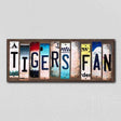 Tigers Fan License Plate Tag Strips Novelty Wood Signs WS-409