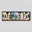 Nationals Fan License Plate Tag Strips Novelty Wood Signs WS-411