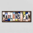 Marlins Fan License Plate Tag Strips Novelty Wood Signs WS-414