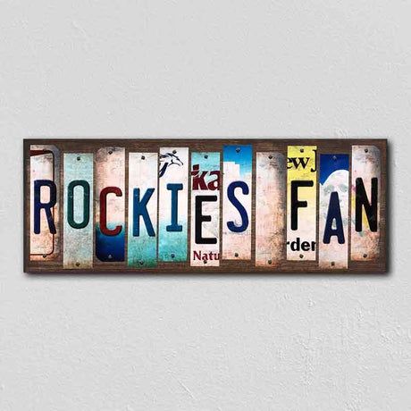 Rockies Fan License Plate Tag Strips Novelty Wood Signs WS-415