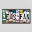 Reds Fan License Plate Tag Strips Novelty Wood Signs WS-416