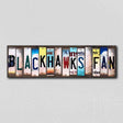 Blackhawks Fan License Plate Tag Strips Novelty Wood Signs WS-429