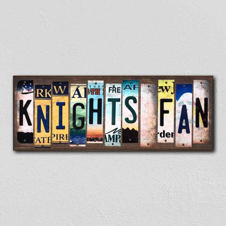 Knights Fan License Plate Tag Strips Novelty Wood Signs WS-431