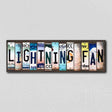 Lightning Fan License Plate Tag Strips Novelty Wood Signs WS-432