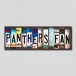 Panthers Fan License Plate Tag Strips Novelty Wood Signs WS-444