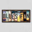 Blues Fan License Plate Tag Strips Novelty Wood Signs WS-445