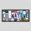 CO Native License Plate Tag Strips Novelty Wood Signs WS-507