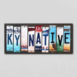 KY Native License Plate Tag Strips Novelty Wood Signs WS-518