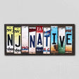 NJ Native License Plate Tag Strips Novelty Wood Signs WS-531