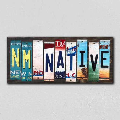 NM Native License Plate Tag Strips Novelty Wood Signs WS-532