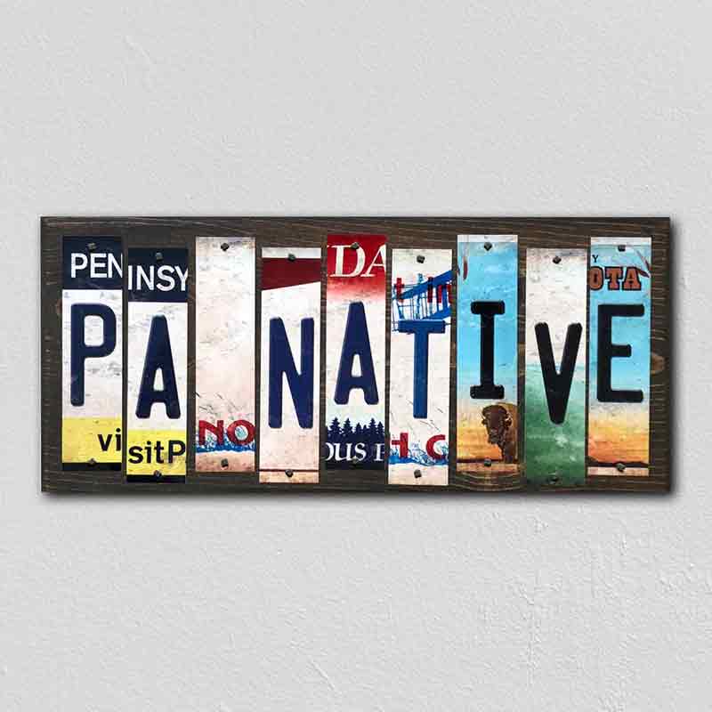 PA Native License Plate Tag Strips Novelty Wood Signs WS-539