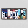 SD Native License Plate Tag Strips Novelty Wood Signs WS-542