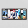 WY Native License Plate Tag Strips Novelty Wood Signs WS-551